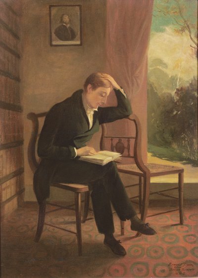 Keats at Wentworth Place, after a Painting by Joseph Severn by Edmund Dyer